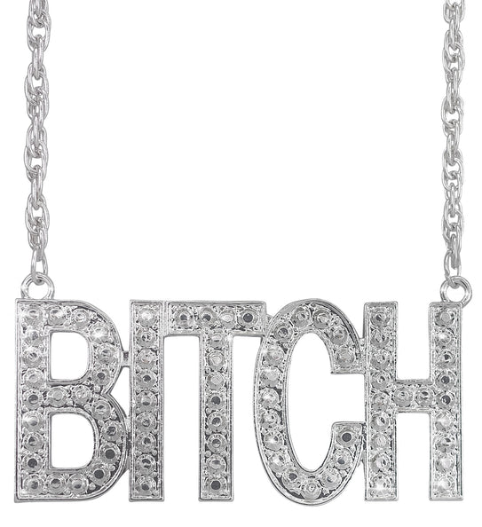 Ketting bitch zilver