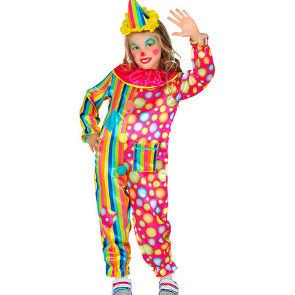 e-carnavalskleding-SYK Clownspak kinderen multi