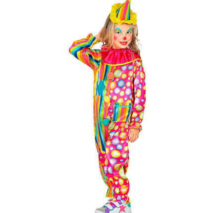 e-carnavalskleding-SYK Clownspak kinderen multi