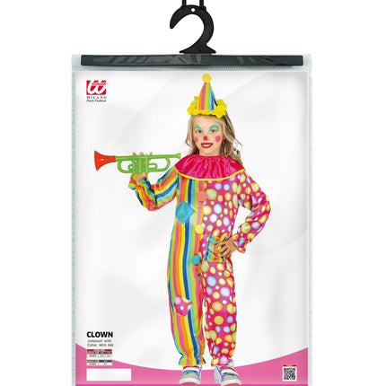 e-carnavalskleding-SYK Clownspak kinderen multi