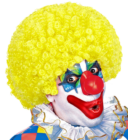 e-carnavalskleding-SYK Clownspruik krulletjes geel