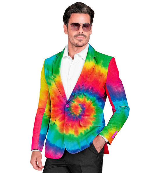 e-carnavalskleding-SYK Colbert tie dye neon