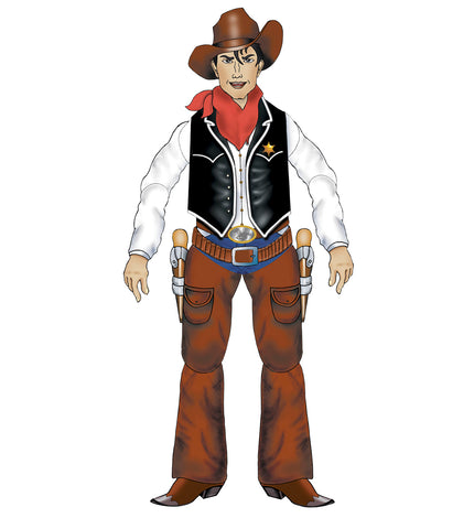 e-carnavalskleding-SYK Decoratieve cowboy 153cm