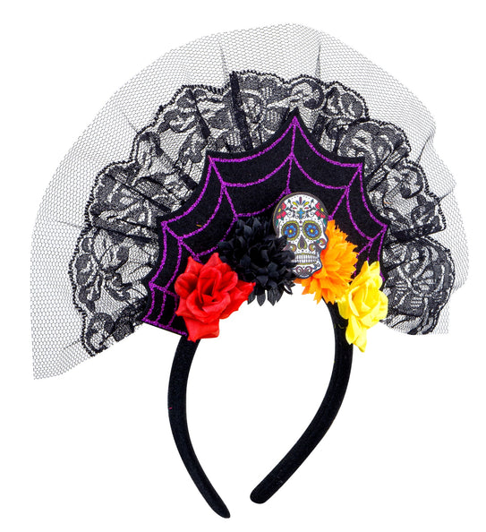 e-carnavalskleding-SYK Diadeem day of the dead