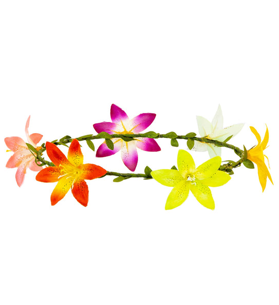 e-carnavalskleding-SYK Diadeem hibiscus bloemen hippie