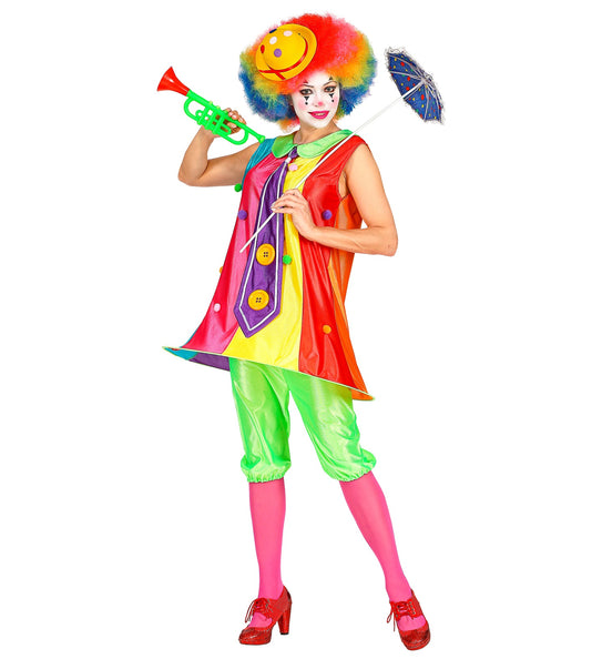 e-carnavalskleding-SYK Fleurige clownspak voor dames