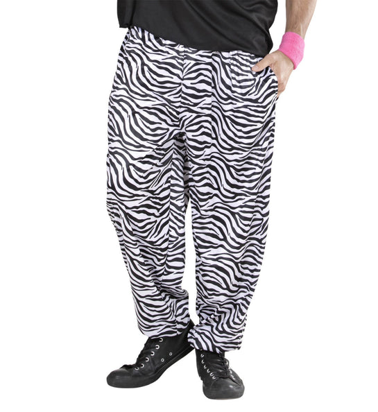 e-carnavalskleding-SYK Foute discobroek zebra print