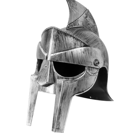 e-carnavalskleding-SYK Gladiator helm volwassenen zilver/grijs