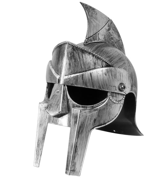 e-carnavalskleding-SYK Gladiator helm volwassenen zilver/grijs