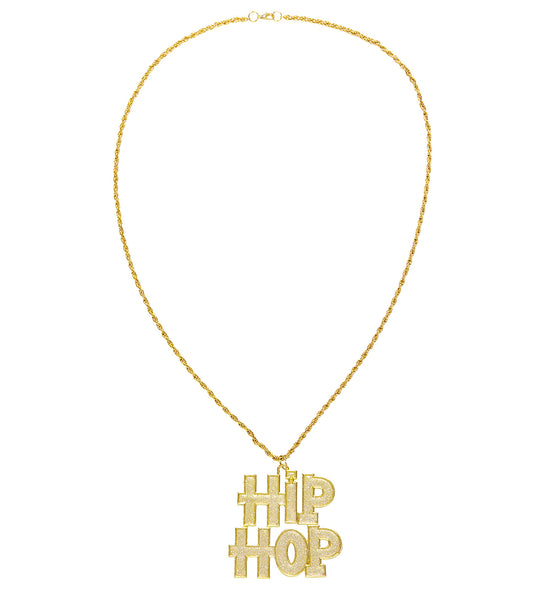 e-carnavalskleding-SYK Gouden bling bling hip hop halsketting