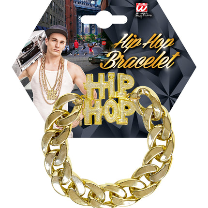 e-carnavalskleding-SYK Gouden bling bling hiphop armbandjes