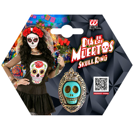 e-carnavalskleding-SYK Halloween ring schedel