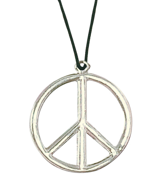 e-carnavalskleding-SYK Hippie ketting peace Pearl