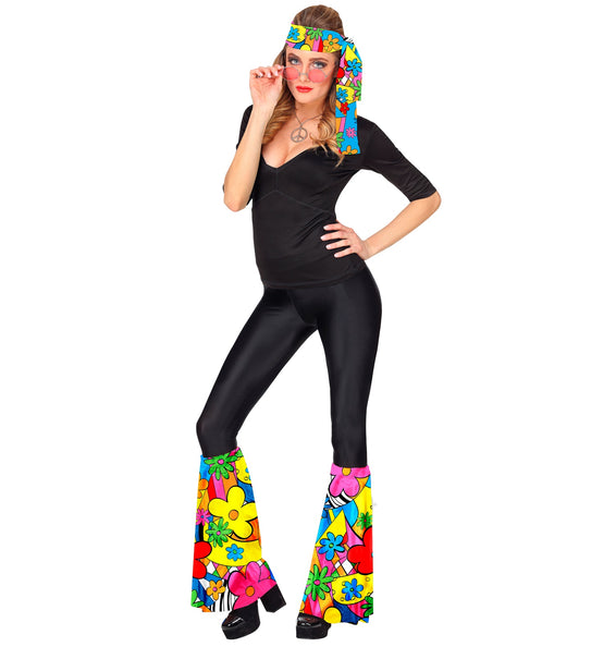 e-carnavalskleding-SYK Hippie verkleedset bloemen unisex jaren-70