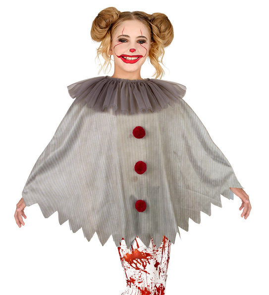 e-carnavalskleding-SYK Horror clown poncho kinderen