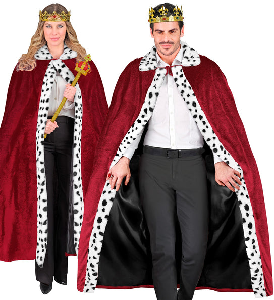 e-carnavalskleding-SYK Koningsmantel bordeaux rood 140cm