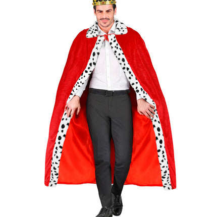 e-carnavalskleding-SYK Koningsmantel rood 140cm