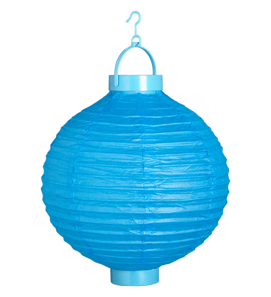 e-carnavalskleding-SYK Lampion Met Licht 30Cm Blauw