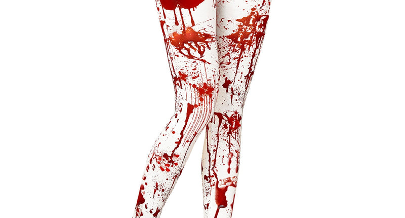 e-carnavalskleding-SYK Legging met bloed halloween