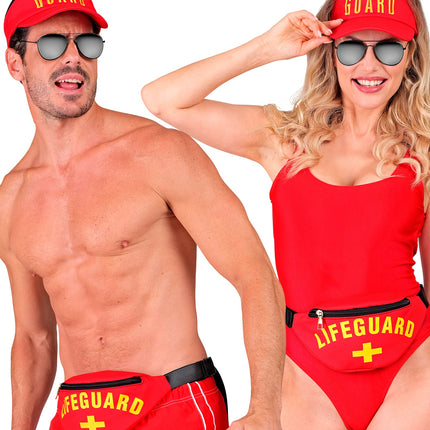 e-carnavalskleding-SYK Lifeguard baywatch set