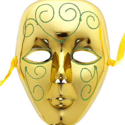 e-carnavalskleding-SYK masker goud met glitter