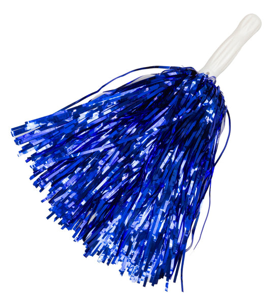 e-carnavalskleding-SYK Metallic pompons set blauw