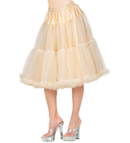 e-carnavalskleding-SYK Petticoat creme tule 65cm