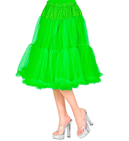 e-carnavalskleding-SYK Petticoat groen tule 65cm