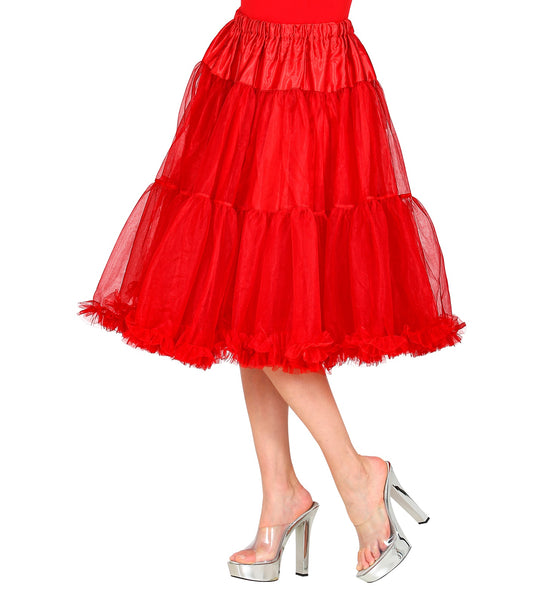 e-carnavalskleding-SYK Petticoat rood tule 65cm