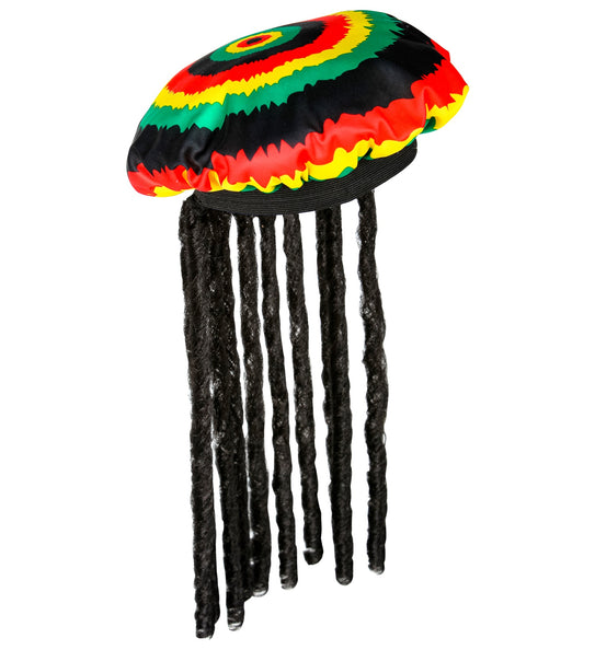 e-carnavalskleding-SYK Rasta muts met dreadlocks