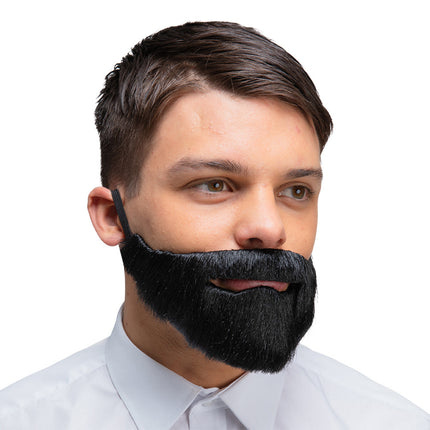 e-carnavalskleding-SYK Realistische baard deluxe - Zwart