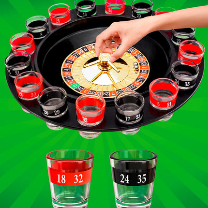 e-carnavalskleding-SYK Roulette drinkspel met shotglaasjeskk