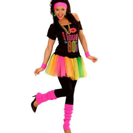 e-carnavalskleding-SYK Roze beenwarmers neon