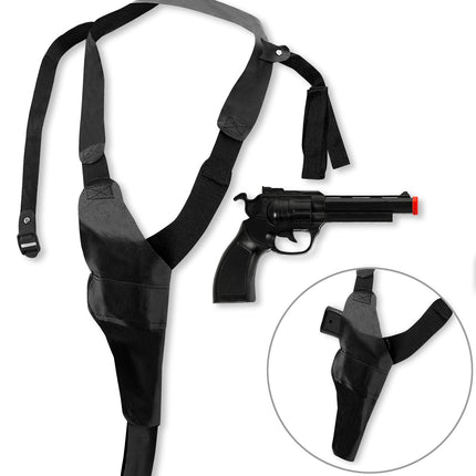 e-carnavalskleding-SYK Schouder holster voor revolvers