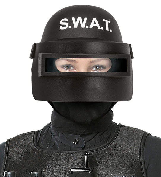 e-carnavalskleding-SYK S.W.A.T. Helm met vizier kind