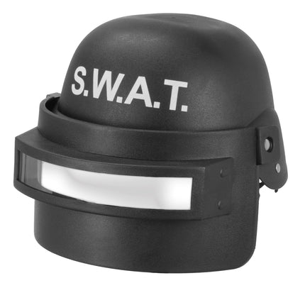 e-carnavalskleding-SYK S.W.A.T. Helm met vizier kind