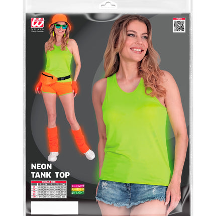 e-carnavalskleding-SYK Tanktop neon groen