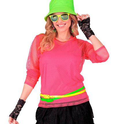 e-carnavalskleding-SYK Tanktop neon roze