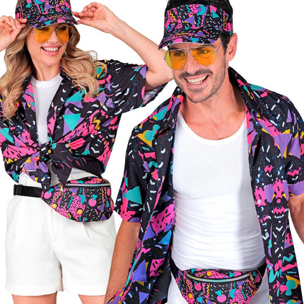 e-carnavalskleding-SYK Verkleedset funky fashion jaren 80 zwart