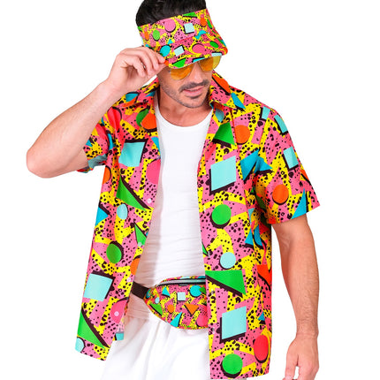 e-carnavalskleding-SYK Verkleedset Jaren 80 funky fashion roze