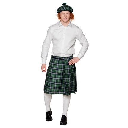 E-Carnavalskleding.nl Baret Mr Tartan groen