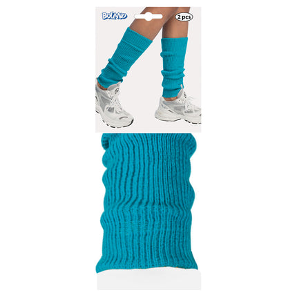 E-Carnavalskleding.nl Beenwarmers Basic blauw