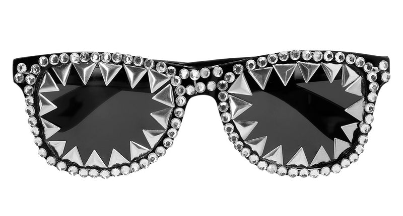 E-Carnavalskleding.nl Bril Bad glam met studs