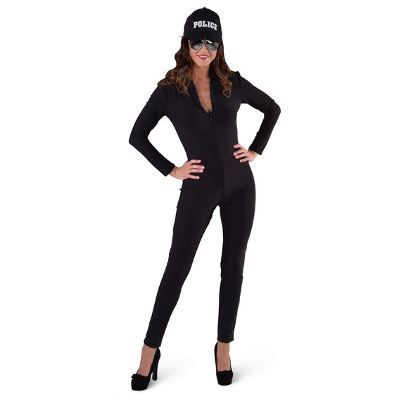 E-Carnavalskleding.nl Catsuit zwart dames