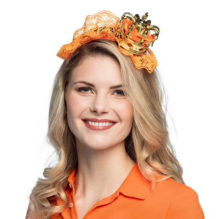 E-Carnavalskleding.nl Diadeem Koningin oranje