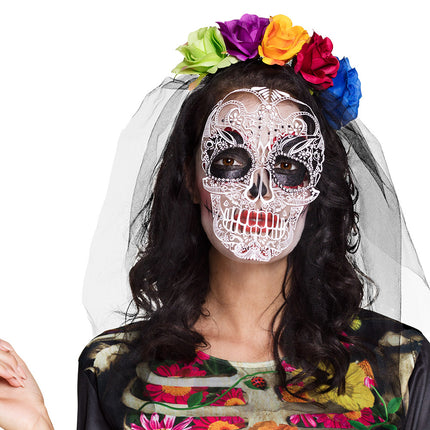 E-Carnavalskleding.nl Diadeem La Calaca Day of the death