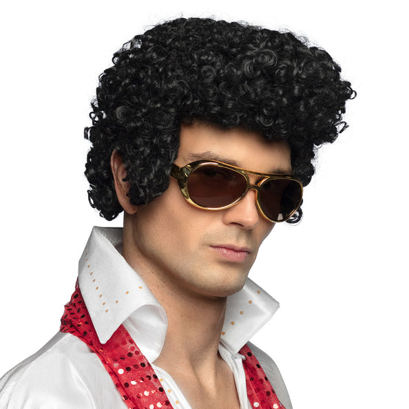 E-Carnavalskleding.nl Elvis Pres pruik Rock 'n Roll