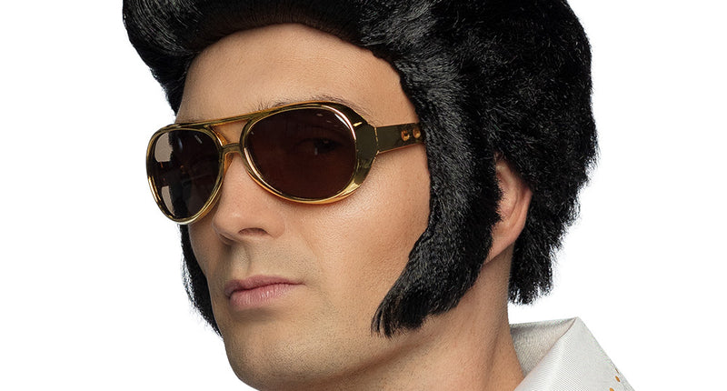 E-Carnavalskleding.nl Elvis Pres pruik Rock 'n Roll de luxe