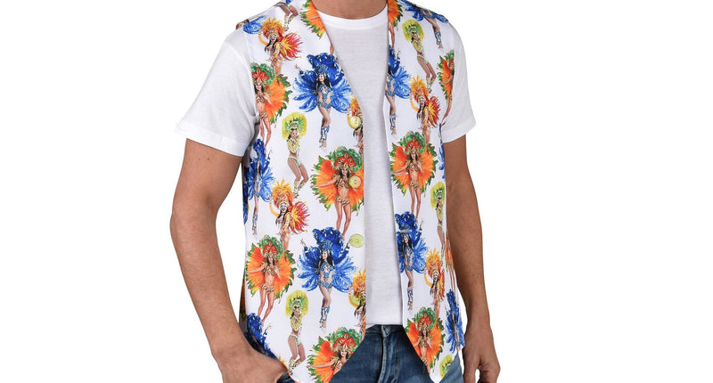 E-Carnavalskleding.nl Gilet vest tropical heren