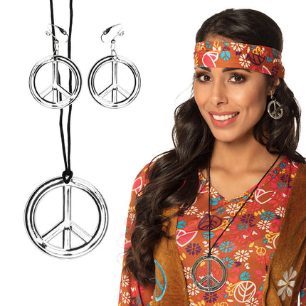 E-Carnavalskleding.nl Hippie sieraden Peace glam